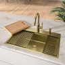 Кухонная мойка Lemark Iordana 780 9938118 цвет Светлое золото