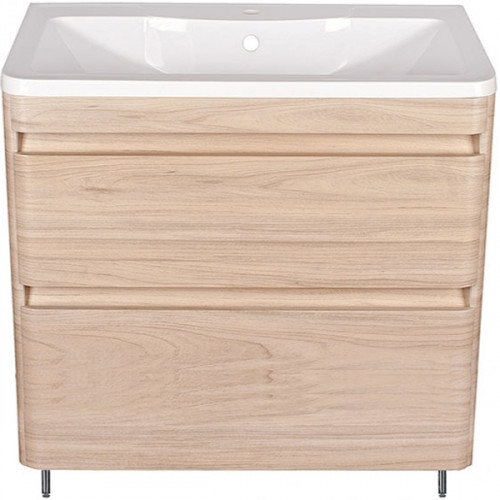 Тумба под раковину Style Line Атлантика 80 Люкс Plus ЛС-00000688 Ясень перламутр МДФ / ЛДСП