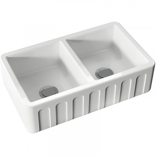 Кухонная мойка Kerasan Hannah Surrey 80 545001 Белая керамика встраиваемый