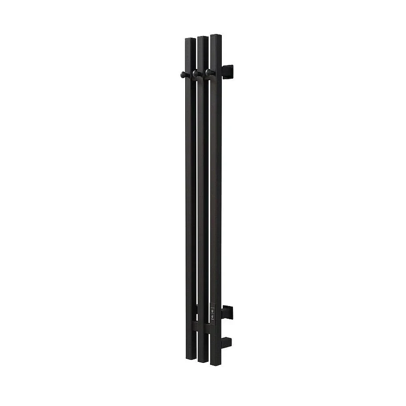 Электрический полотенцесушитель Aringa Токио 95х12.5 AR03060BL с крючками цвет Черный