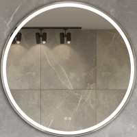 Зеркало Vincea 80 VLM-3DE800-2 с подсветкой c сенсорным выключателем, диммером и антизапотеванием стекло