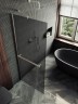 Душевая перегородка Maybah Glass MGD-730-5ш 790x1950 в широком профиле Хром матовый стекло графитовое матовое