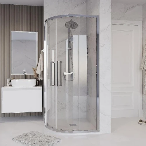 Душевой уголок Grossman Cosmo 90х90 301.K33.02.9090.10.00 профиль Хром стекло прозрачное