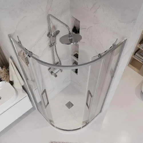Душевой уголок Grossman Cosmo 90х90 301.K33.02.9090.10.00 профиль Хром стекло прозрачное