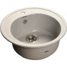 Кухонная мойка GranFest Rondo GF-R510 Серая искусственный камень (литьевой мрамор) встраиваемый