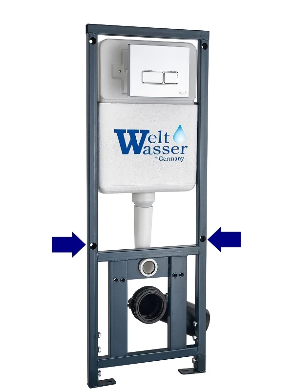 Клавиша смыва WeltWasser WW Marberg 410 SE GL-WT 10000010233 Белая глянцевая