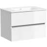 Тумба под раковину Sancos Urban 70 UR70W подвесная Белый глянец МДФ / ЛДСП