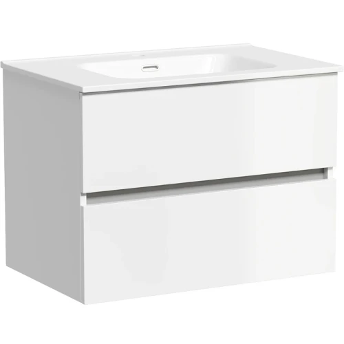 Тумба под раковину Sancos Urban 70 UR70W подвесная Белый глянец МДФ / ЛДСП