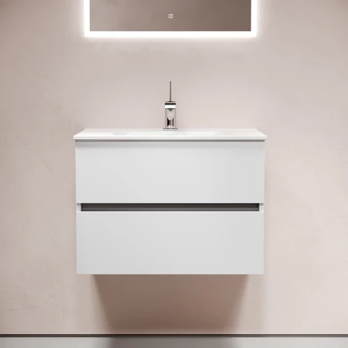 Тумба под раковину Sancos Urban 70 UR70W подвесная Белый глянец МДФ / ЛДСП
