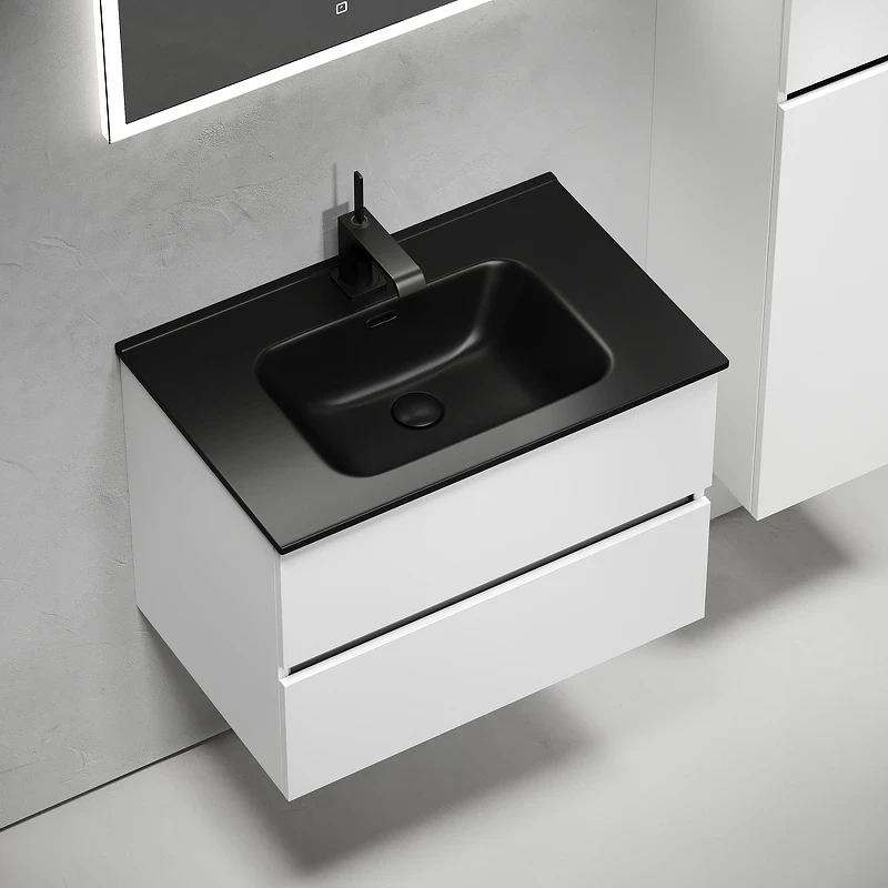 Тумба под раковину Sancos Urban 70 UR70W подвесная Белый глянец МДФ / ЛДСП