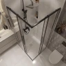 Душевой уголок Niagara Nova 90х90 NG-6823-34BLACK профиль Черный матовый стекло прозрачное
