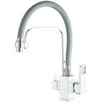 Смеситель для кухни Haiba HB76615 Хром Серый латунь