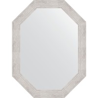Зеркало Evoform Octagon 62x82 BY 7087 в багетной раме - Серебряный дождь 70 мм стекло