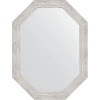 Зеркало Evoform Octagon 62x82 BY 7087 в багетной раме - Серебряный дождь 70 мм стекло