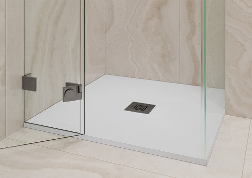 Душевой поддон из искусственного камня Stpool Lite 80х80 1237476 White Matt