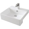 Раковина Artceram Quadro 50 QUL004 01 00 Белая фаянс полувстраиваемая