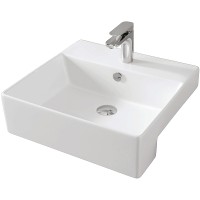 Раковина Artceram Quadro 50 QUL004 01 00 Белая фаянс полувстраиваемая