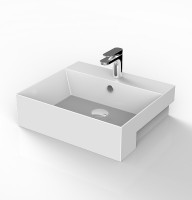 Раковина Artceram Quadro 50 QUL004 01 00 Белая фаянс полувстраиваемая