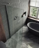 Душевая перегородка Maybah Glass MGD-1357-5ш 990х1950 в широком профиле Хром матовый стекло сатиновое