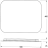 Зеркало Defesto Opti 50x40 DF 2811RH с подсветкой 15W-3000К/ИК - выключатель/Теплый белый свет