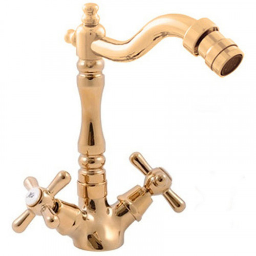 Смеситель для биде Rav Slezak Morava retro MK121.5/9Z Золото латунь