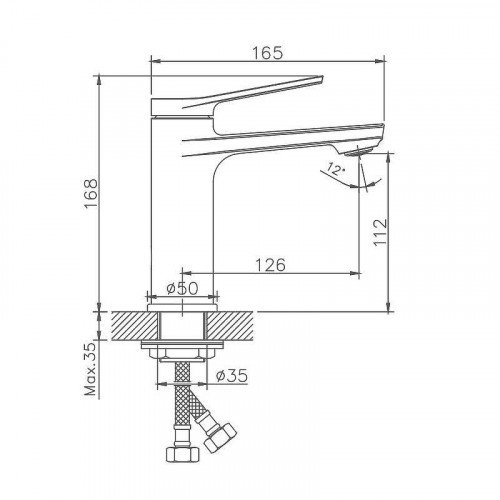 Смеситель для раковины Maretti Viola VA32RF572 цвет Хром