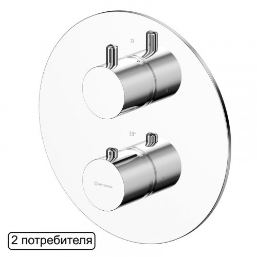 Смеситель для душа Whitecross Y chrome Y1236CR. с термостатом цвет Хром