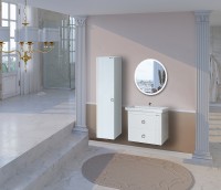 Шкаф пенал Bellezza Виана 30 4623802180013 подвесной Белый МДФ / ЛДСП