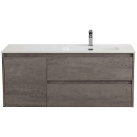 Тумба под раковину BelBagno Kraft 120 R KRAFT-1200-2C-1A-SO-CG-R подвесная Cemento Grigio МДФ / ЛДСП