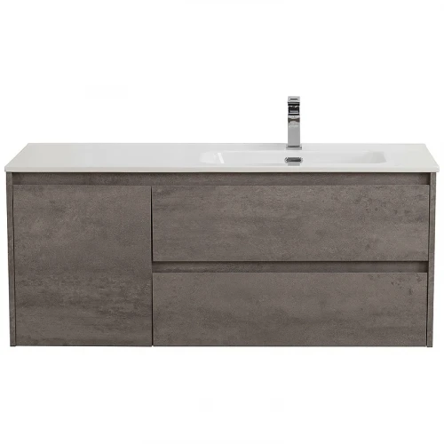 Тумба под раковину BelBagno Kraft 120 R KRAFT-1200-2C-1A-SO-CG-R подвесная Cemento Grigio МДФ / ЛДСП