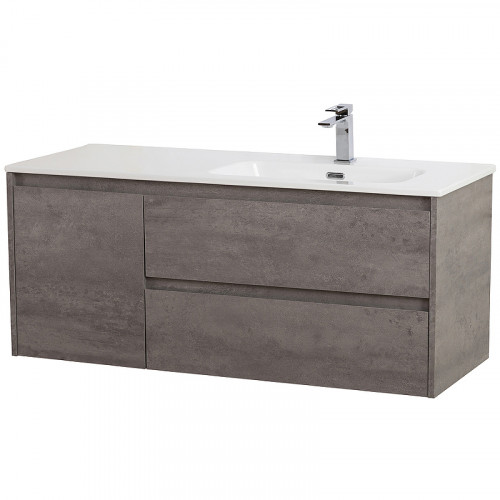 Тумба под раковину BelBagno Kraft 120 R KRAFT-1200-2C-1A-SO-CG-R подвесная Cemento Grigio МДФ / ЛДСП