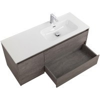 Тумба под раковину BelBagno Kraft 120 R KRAFT-1200-2C-1A-SO-CG-R подвесная Cemento Grigio МДФ / ЛДСП