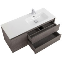 Тумба под раковину BelBagno Kraft 120 R KRAFT-1200-2C-1A-SO-CG-R подвесная Cemento Grigio МДФ / ЛДСП