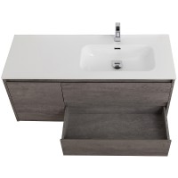 Тумба под раковину BelBagno Kraft 120 R KRAFT-1200-2C-1A-SO-CG-R подвесная Cemento Grigio МДФ / ЛДСП