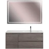 Тумба под раковину BelBagno Kraft 120 R KRAFT-1200-2C-1A-SO-CG-R подвесная Cemento Grigio МДФ / ЛДСП