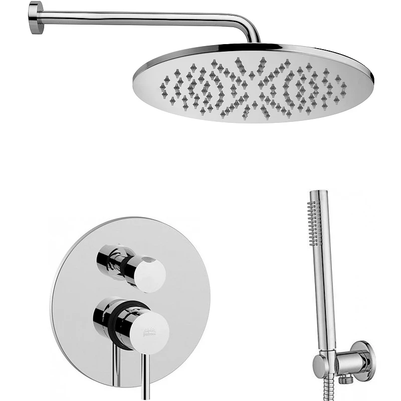 Душевая система Paffoni Light KITLIG018CRKING Хром латунь встраиваемый