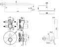Душевая система Paffoni Light KITLIG018CRKING Хром латунь встраиваемый