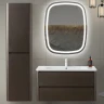 Шкаф пенал Cezares Relax 40 RELAX-1500-2A-SO-GM подвесной Оружейная сталь МДФ / ЛДСП