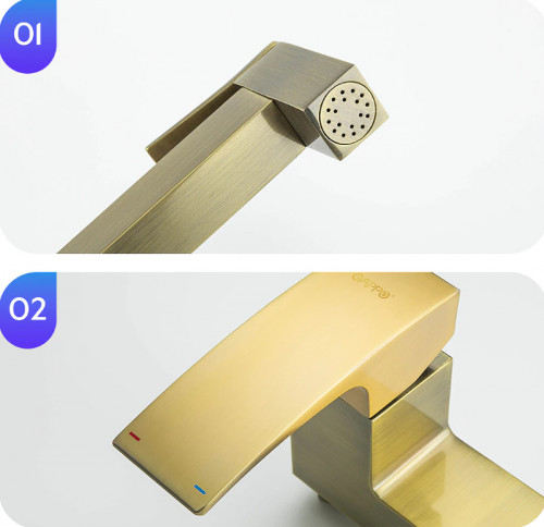 Гигиенический душ со смесителем Gappo G07-4 G2007-4 Бронза