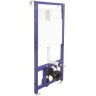 Комплект унитаза BelBagno Uno BB3105CHR/SC с инсталляцией Berges Novum L5 040215 с сиденьем Микролифт и Черной матовой клавишей смыва фаянс подвесной