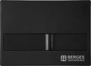 Комплект унитаза BelBagno Uno BB3105CHR/SC с инсталляцией Berges Novum L5 040215 с сиденьем Микролифт и Черной матовой клавишей смыва фаянс подвесной