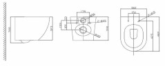 Комплект унитаза BelBagno Uno BB3105CHR/SC с инсталляцией Berges Novum L5 040215 с сиденьем Микролифт и Черной матовой клавишей смыва фаянс подвесной