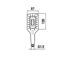 Ручной душ Laufen MyCity HF939031100000 цвет Хром