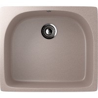 Кухонная мойка Ulgran Classic U-408-302 Песочная искусственный камень (литьевой мрамор) встраиваемый