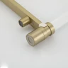 Смеситель для кухни Gappo G4395-53 цвет Золотой сатин Белый