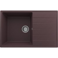 Кухонная мойка Ulgran Quartz Prima 780-06 Трюфель искусственный камень (литьевой мрамор) встраиваемый