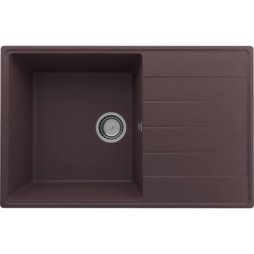 Кухонная мойка Ulgran Quartz Prima 780-06 Трюфель искусственный камень (литьевой мрамор) встраиваемый