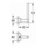 Держатель запасного рулона Grohe Essentials Cube 40623001 Хром