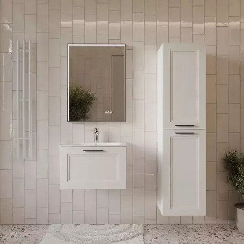 Тумба с раковиной Terminus Классик 60 CLA10601900301O подвесная цвет Белый