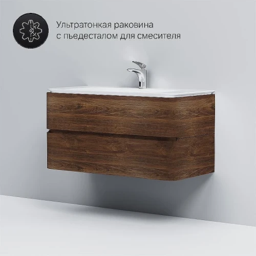 Тумба под раковину AM.PM Sensation 100 M30FHX1002NF подвесная Орех
